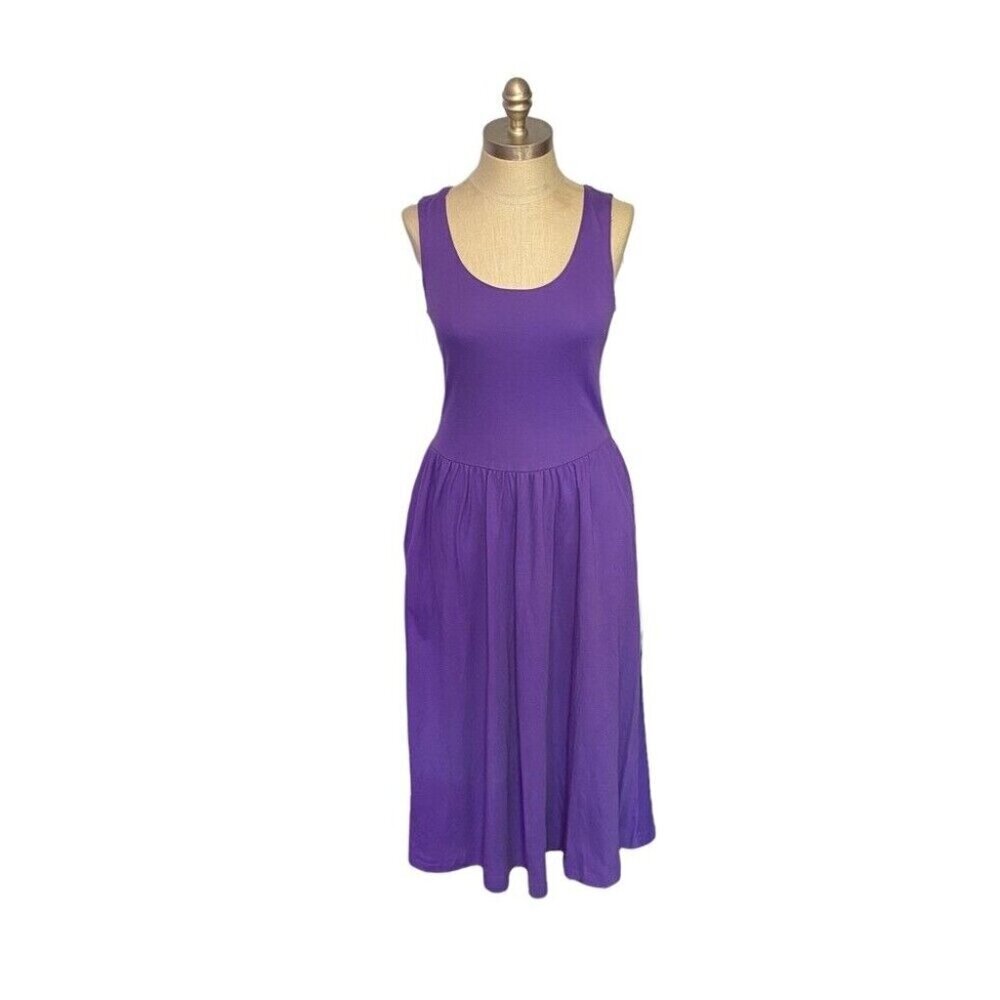 Vintage 70’s Disco Era Sleeveless Maxi Dress, Retro, Dance Club 7/8‎ juniors.